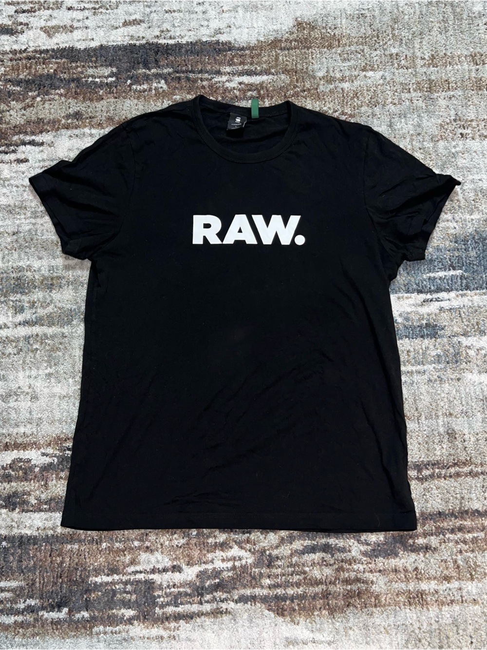 G-Star RAW Black Logo Short Sleeve Tee T-shirt